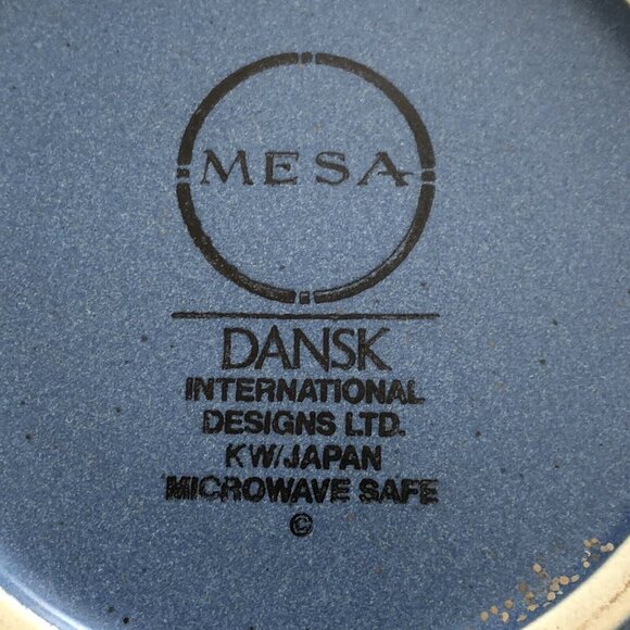 Set of 2 Dansk "Mesa - Sky Blue " Cups and Saucers Japan - Picture 5 of 8